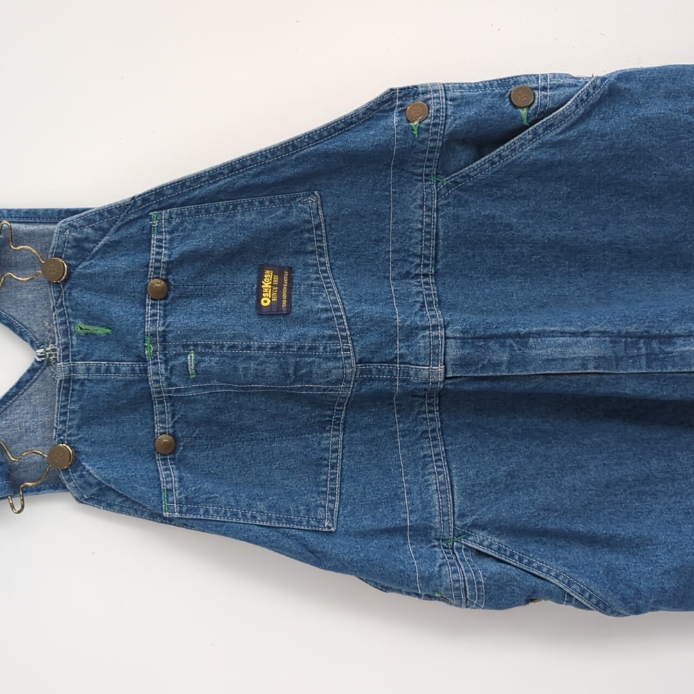Vintage OshKosh Denim Jean Overalls Size 36x30 - Picture 3 of 11